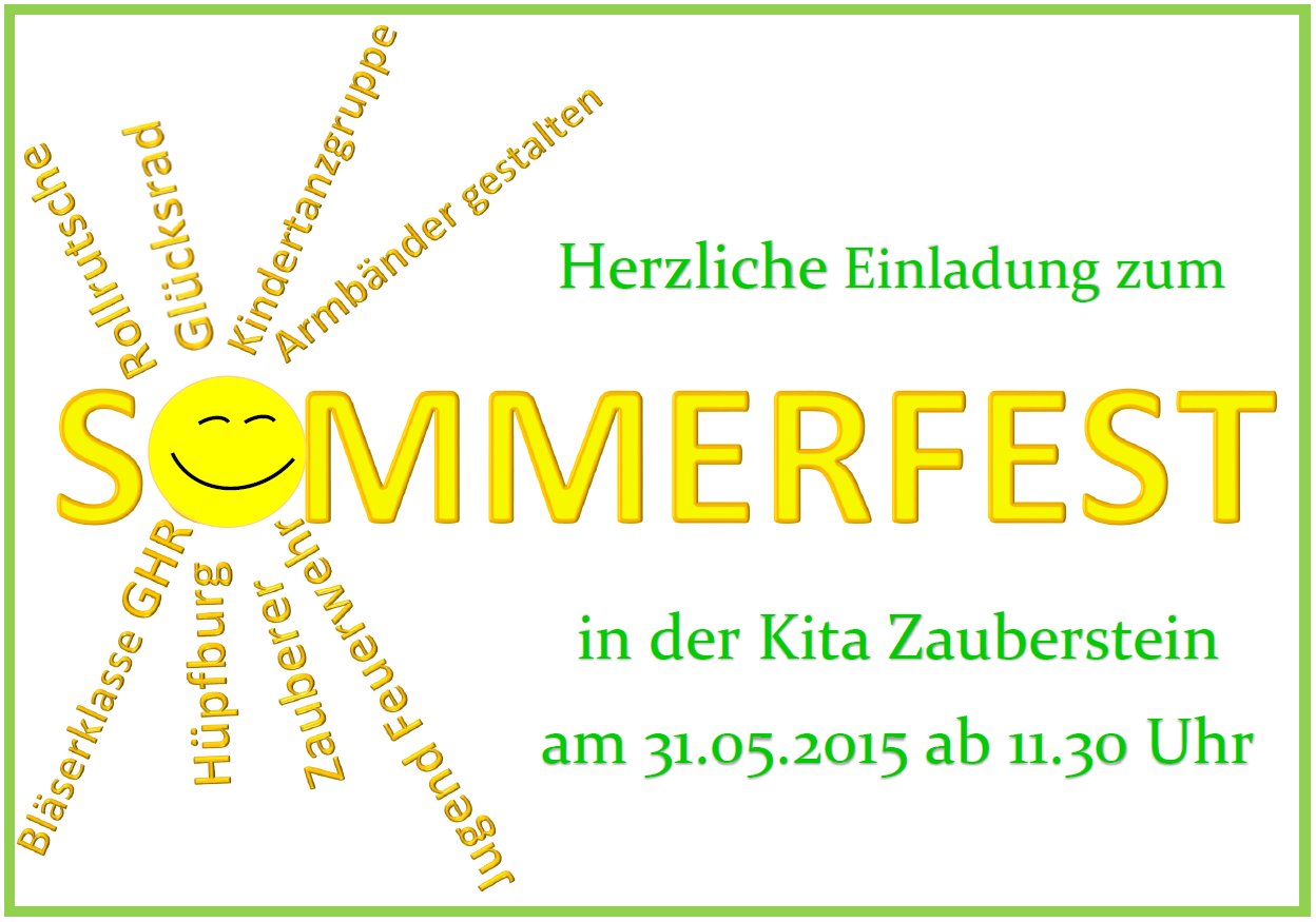 Sommerfest Kita "Zauberstein" • Alpenrod